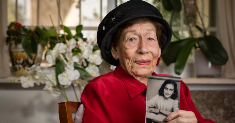Elle a joué à la marelle avec Anne Frank.  Son histoire vivra aussi.