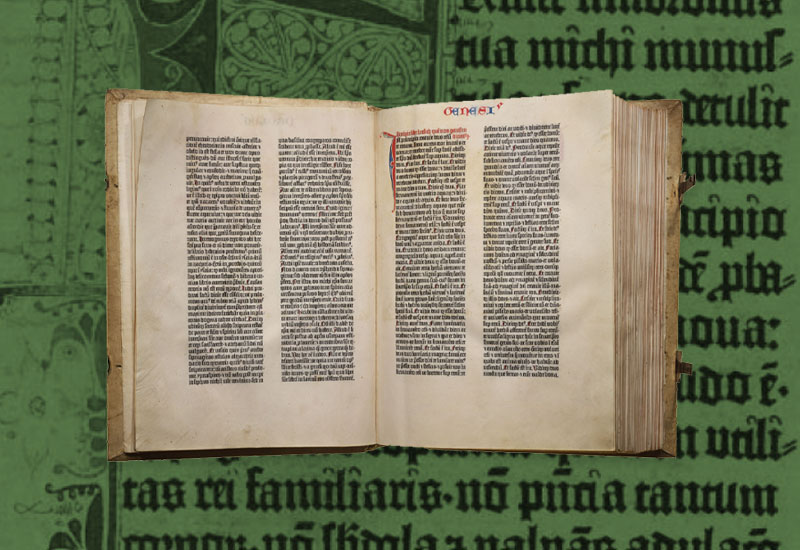 Cette semaine dans l'histoire littéraire : la Bible de Gutenberg est publiée.
