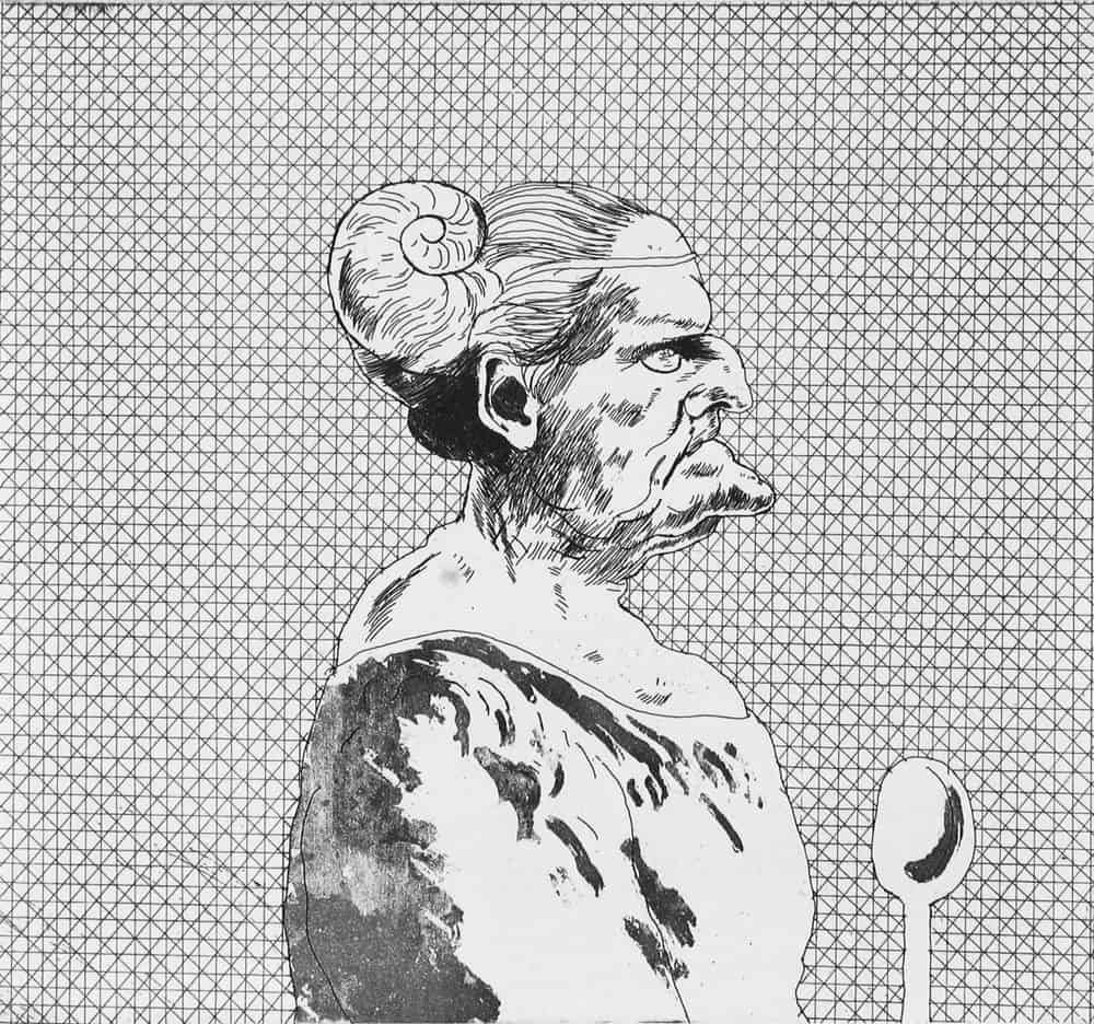 David Hockney, "Le cuisinier," 1969 (de "Fondsvogel")