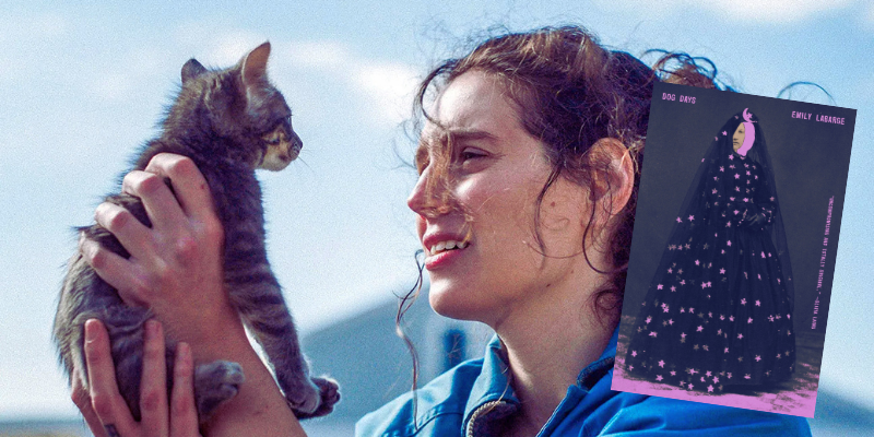 Eva Victor tient un chat, le livre Dog Days