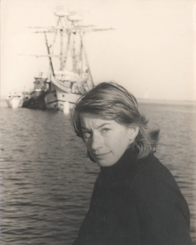Mary Oliver sur un bateau