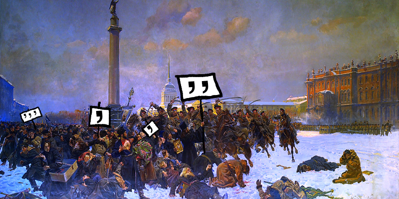 Il y a 121 ans, les imprimeurs russes se sont mis en grève à cause des virgules.