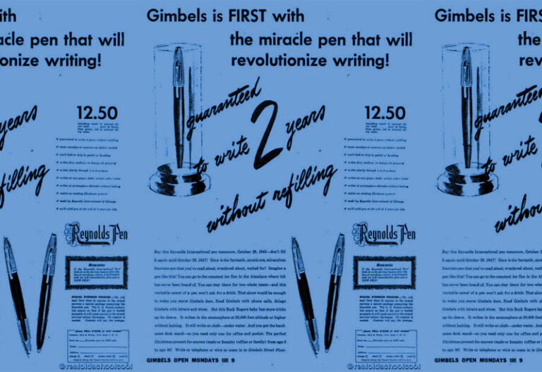 Cette semaine dans l'histoire littéraire : le premier stylo à bille est vendu à New York
