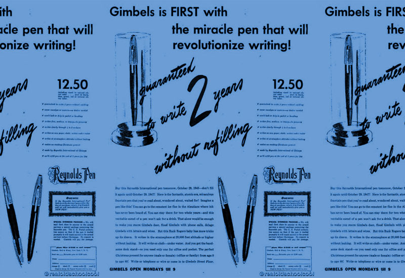 Cette semaine dans l'histoire littéraire : le premier stylo à bille est vendu à New York
